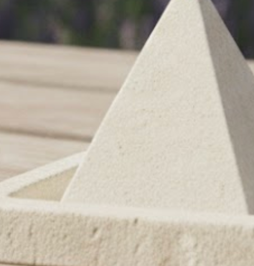 Travertine Incense Holder with Square Tray – Handcrafted