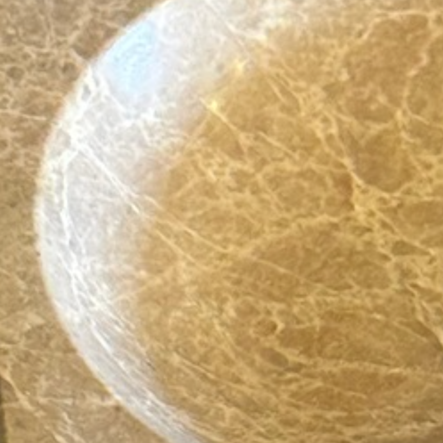 Emperador Marble Cigar Ashtray & Snack Bowl Set – 2 Piece (Handcrafted)