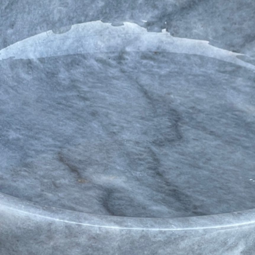 Grey Marble Bowl (Handcrafted)