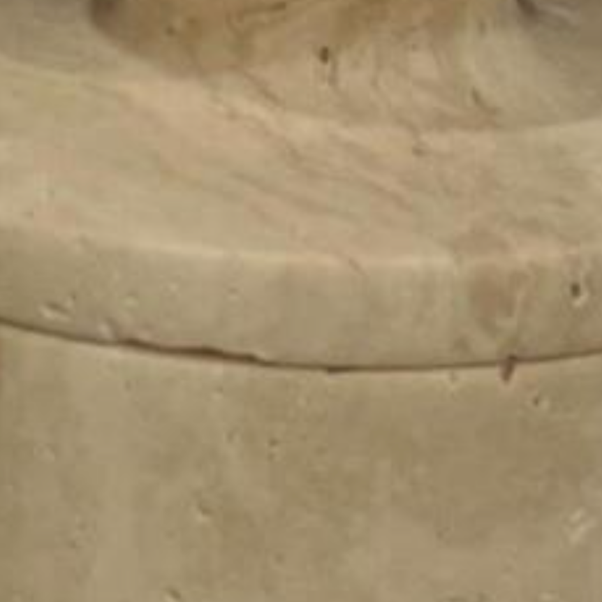 Travertine Soap Dispenser & Cotton Jar Set (2 Pieces, Handcrafted)