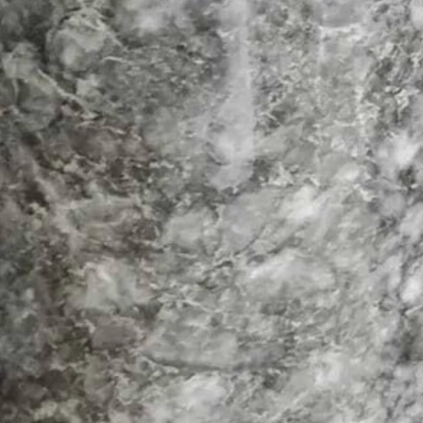 Black Marble Bathroom Set with Olive Branch Chrome Detail (2 Pieces, Handcrafted)