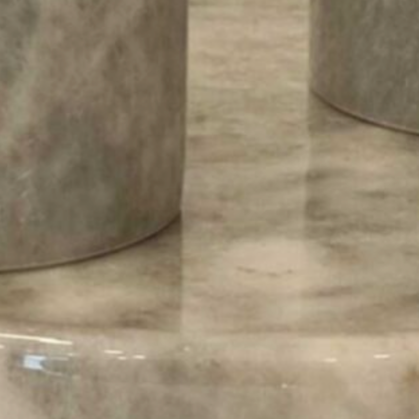 Grey Marble Bathroom Set (3 Pieces, Handcrafted)