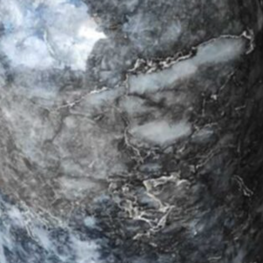 Black & White Marble Bathroom Set with Tray (4 Pieces, Handcrafted)