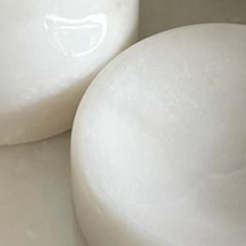 White Marble Bathroom Set with Silver Accessories (5 Pieces, Handcrafted)