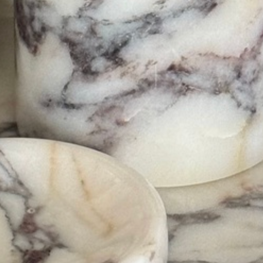 Violet Marble Bathroom Set – 6 Pieces (Handcrafted)