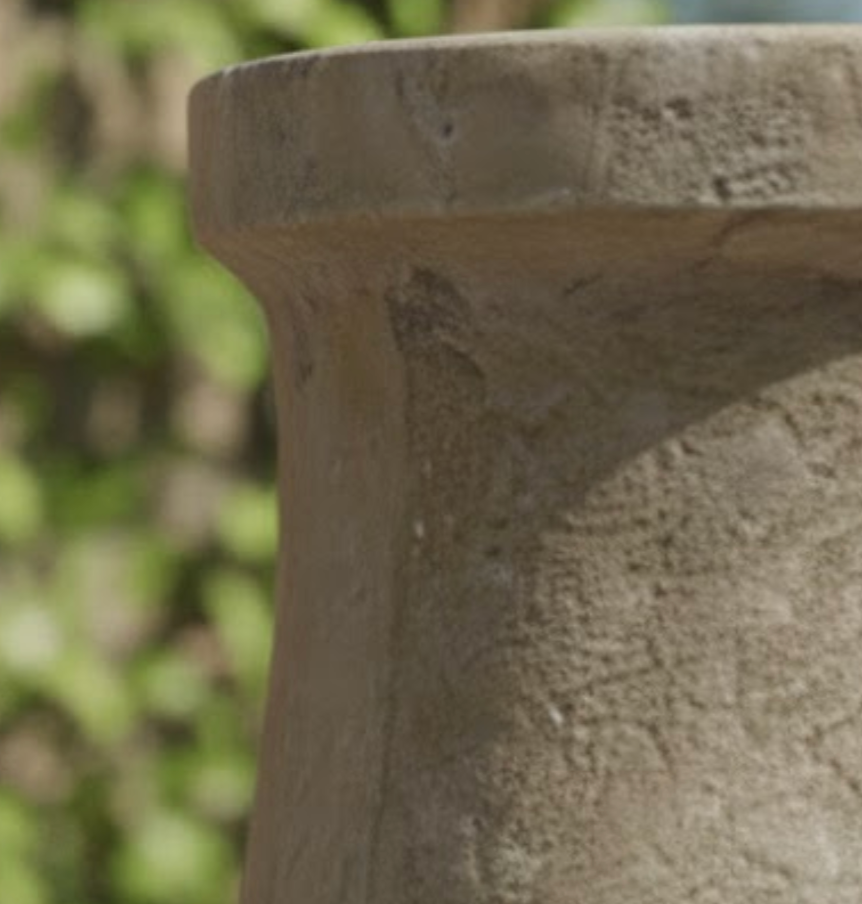 Travertine Natural Stone Planter – Handcrafted