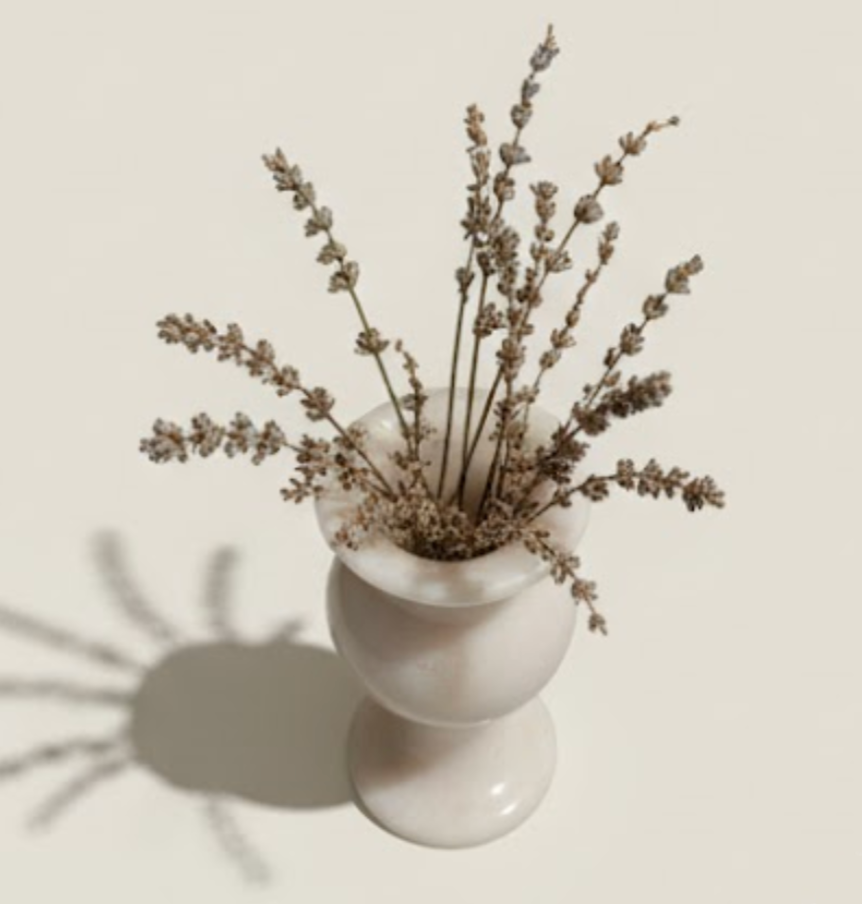 White Marble Vase – Handcrafted