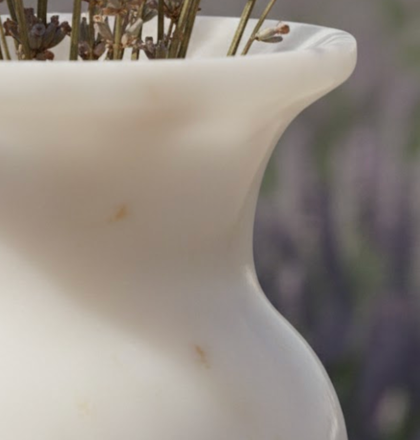 White Marble Vase – Handcrafted