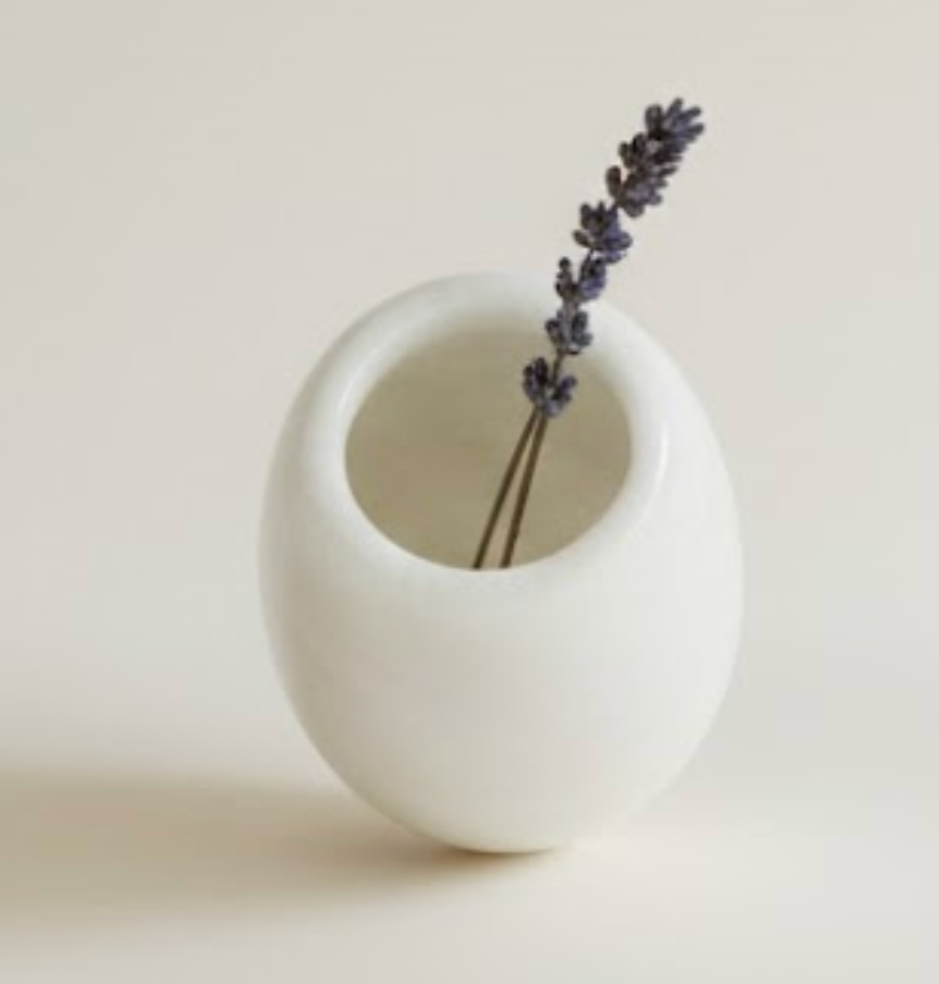 White Marble Vase – Handcrafted