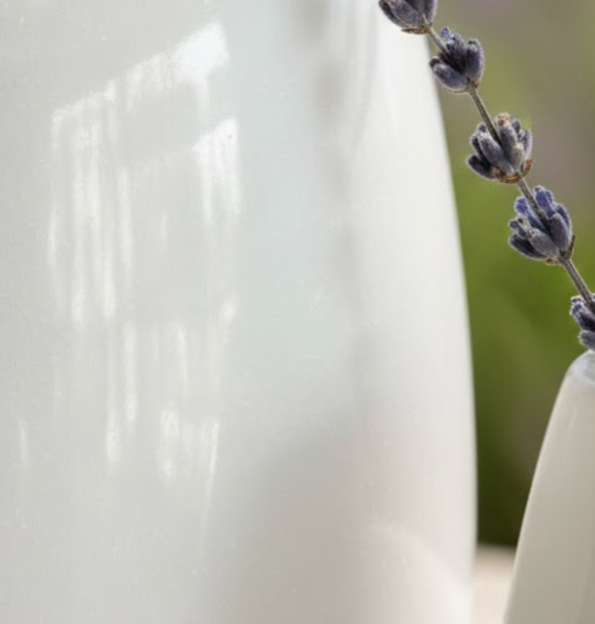 White Marble Vase Set – Set of 2