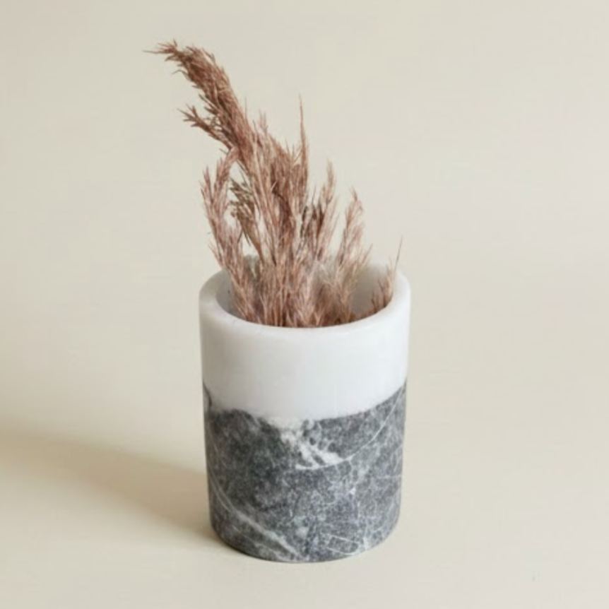 Natural Marble Vase – Handcrafted