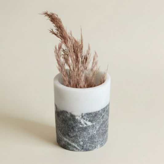 Natural Marble Vase – Handcrafted