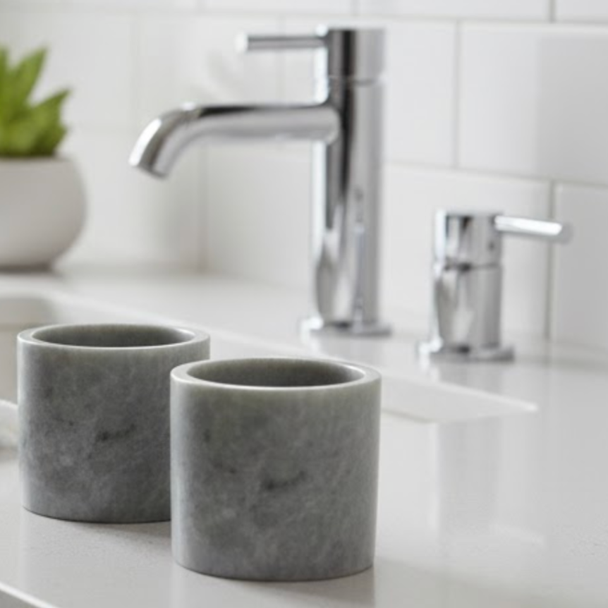 Gray Marble Spoon Rest – Handcrafted