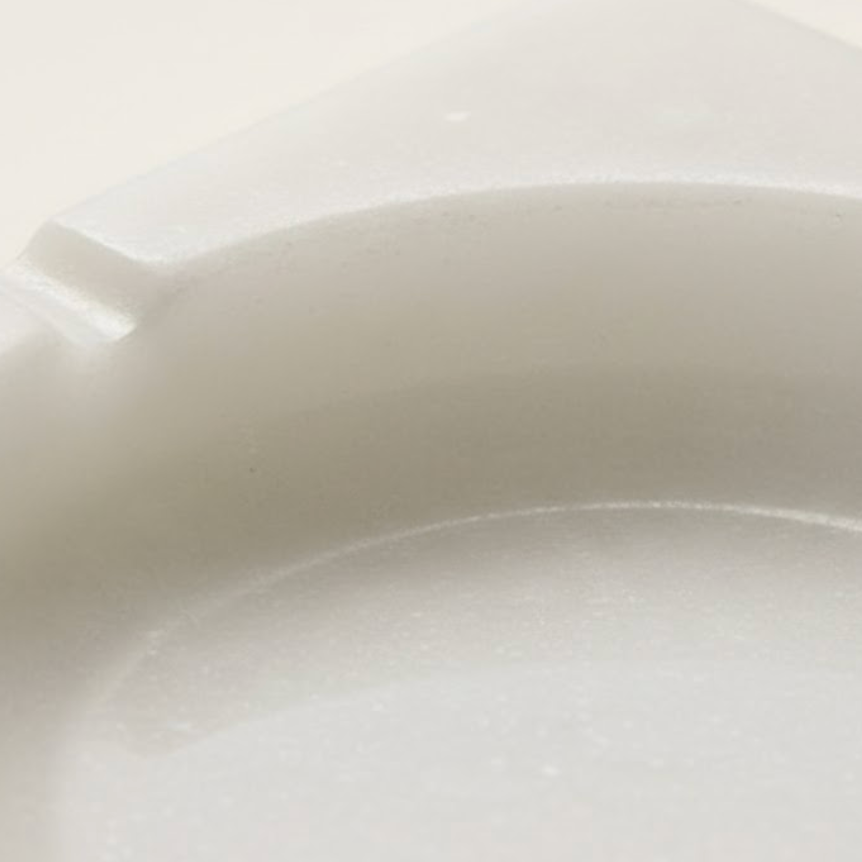 White Marble Square Ashtray – Handcrafted Natural Stone