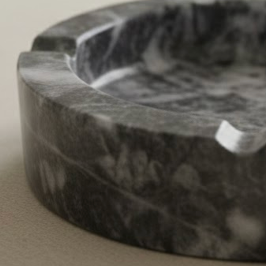 Black Marble Ashtray (Handcrafted)