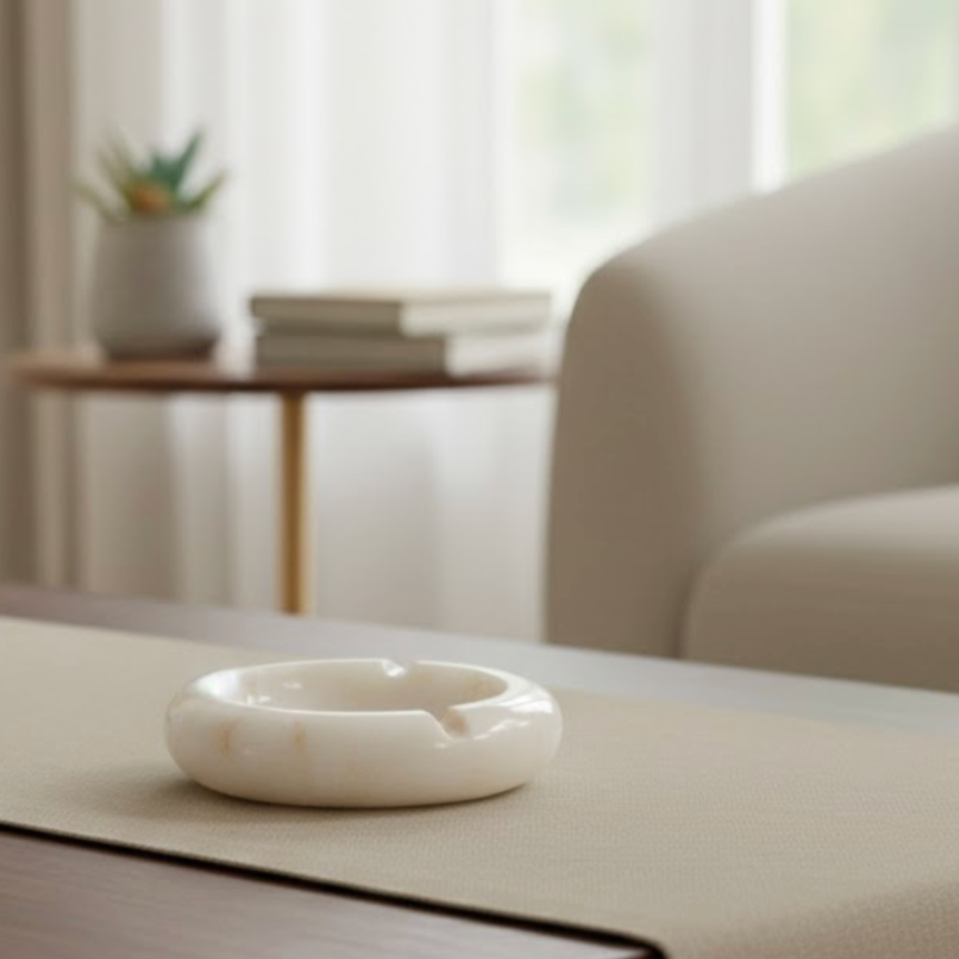 Sugar Marble Ashtray (Handcrafted)