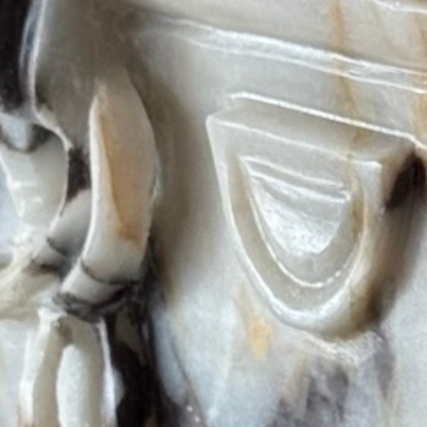 Violet Marble Handbag Decorative Object (Handcrafted)