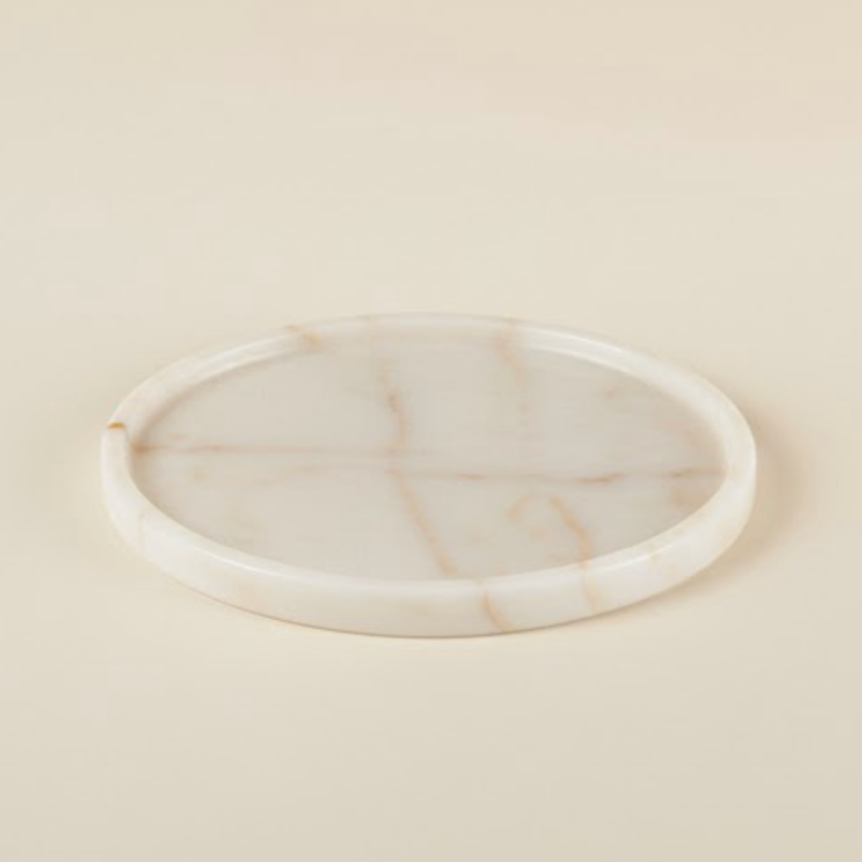 Natural Honey Marble 4-Piece Spice Jar Set – Handcrafted