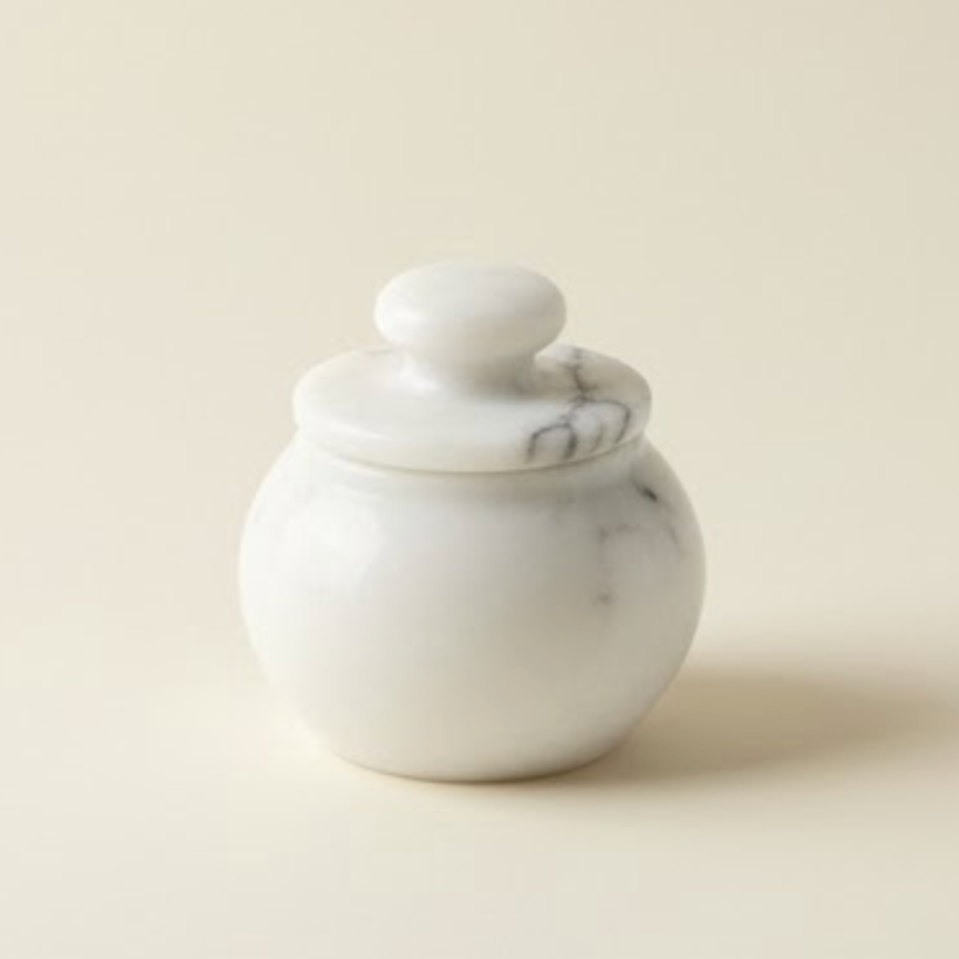 Lilac Marble 8-Piece Spice & Sauce Set – Natural Stone Kitchen Collection