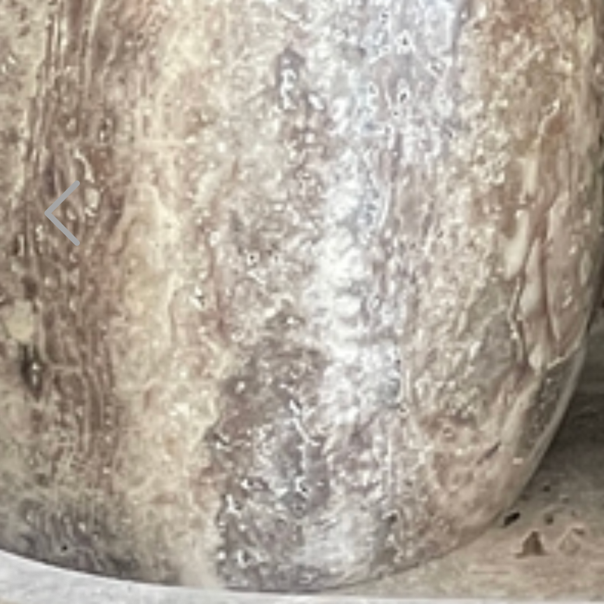 Silver Travertine Oval 4 Piece Spice Jar Set – Natural Stone Kitchen Collection