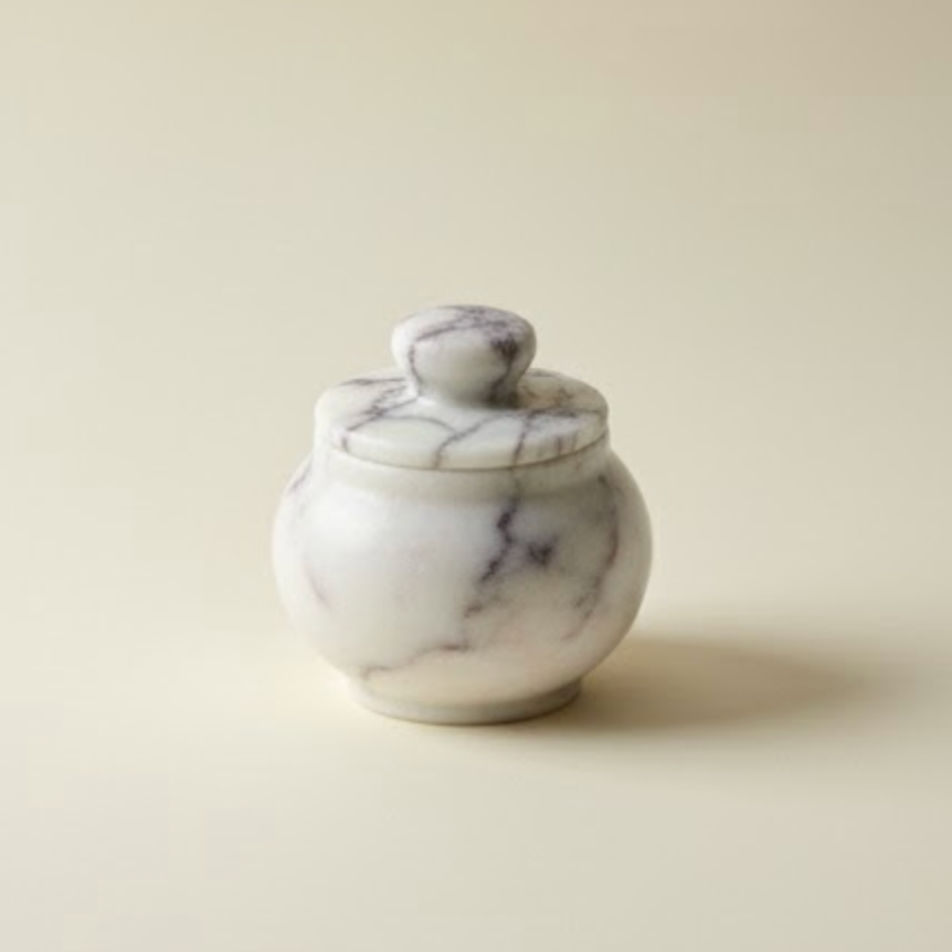 Lilac Marble Kitchen Set – 4-Piece Natural Stone Collection