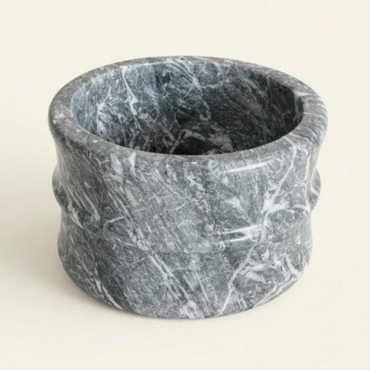 Anthracite Marble Natural Stone Arched Design Turkish Bath Basin – Special Edition