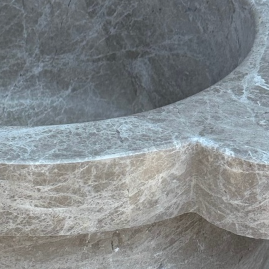 Emperador Marble Natural Stone Turkish Bath Basin