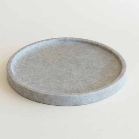 Beige Marble Tray – Round Decorative & Serving Tray