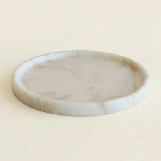 Honey Marble Serving Tray – Natural Elegance in Stone