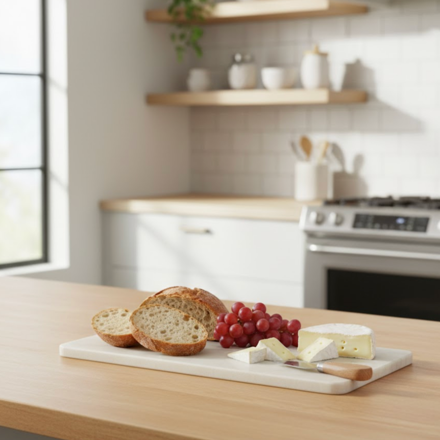 Marble Cutting & Serving Tray – Slim Preparation Board