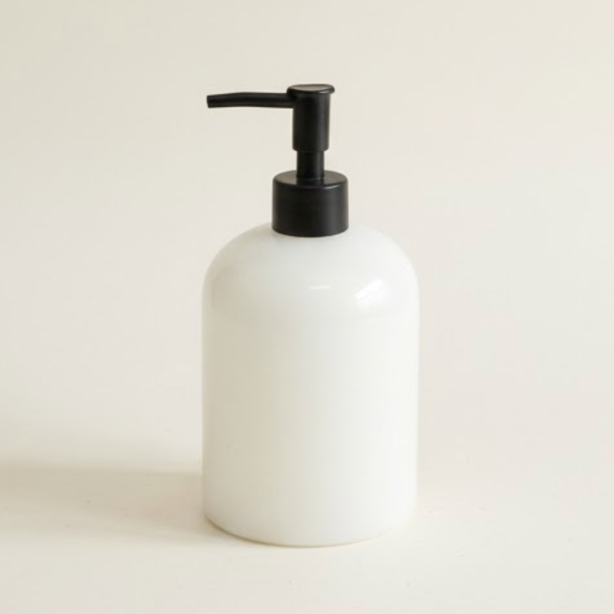 Marble Liquid Soap Dispenser – Black Pump (Handcrafted)