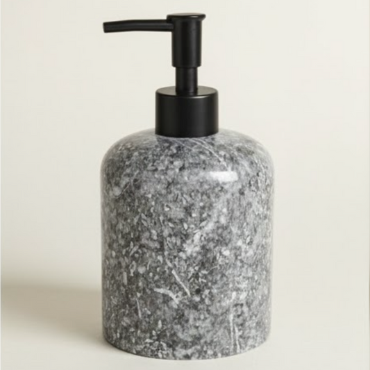 Black Marble Liquid Soap Dispenser (Handcrafted)