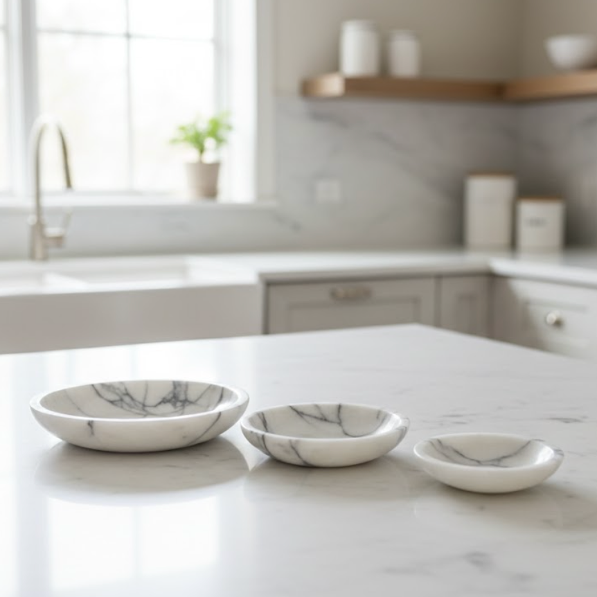 Lilac Marble Plate Set (Handcrafted)