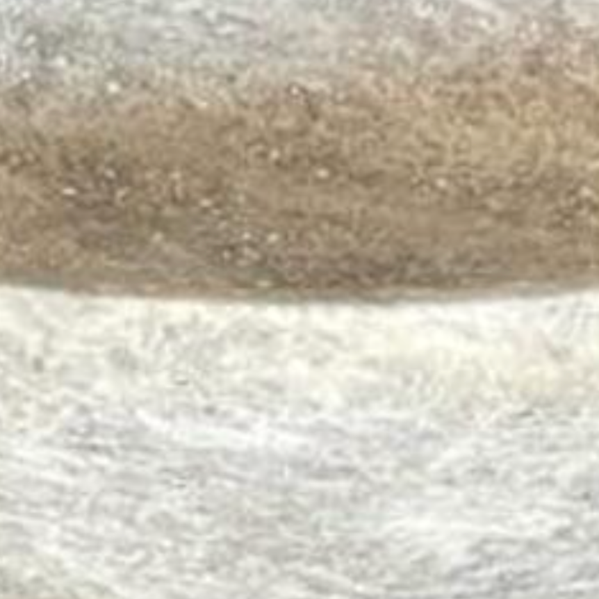 Silver Travertine Pedestal Bowl (Handcrafted)