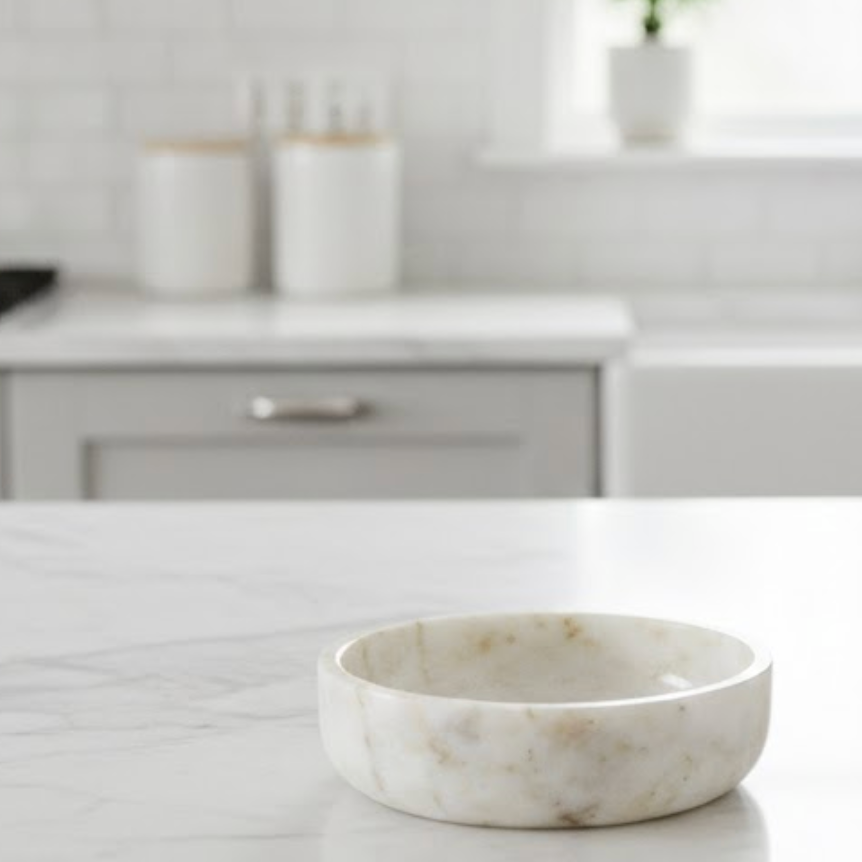 Honey Marble Bowl (Handcrafted)