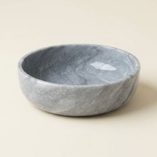 Grey Marble Bowl (Handcrafted)