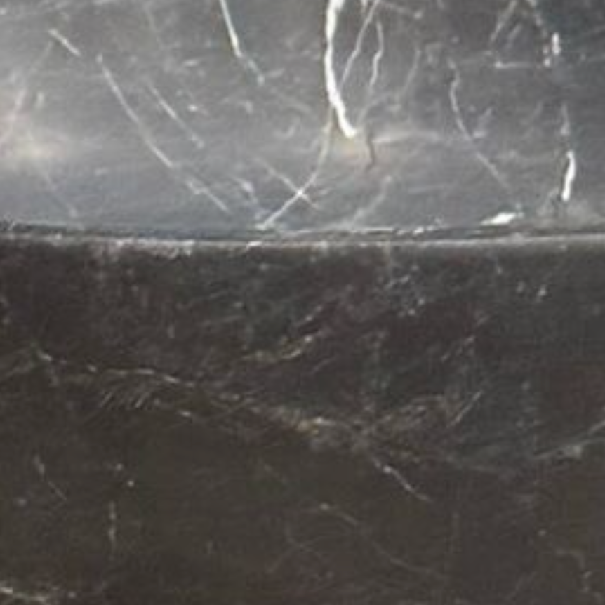 Matte Black Marble Pedestal Bowl (Handcrafted)