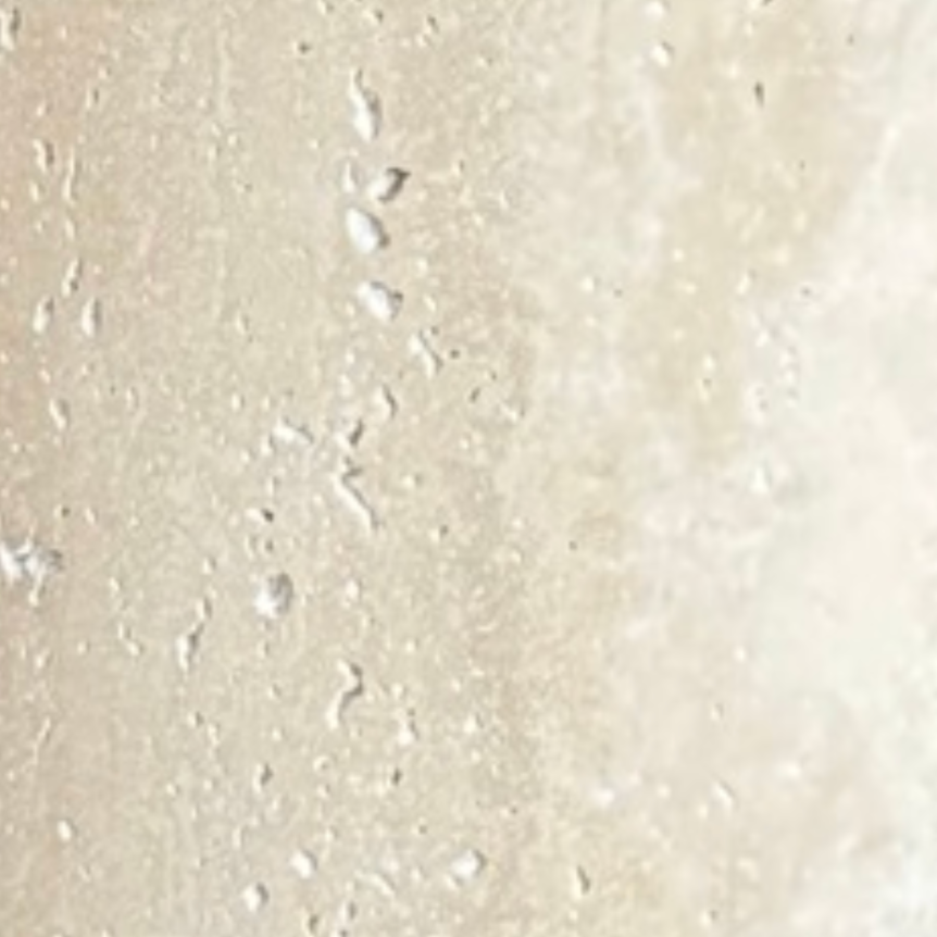 Travertine Bathroom Set – Waste Bin & Toilet Brush Holder (2 Pieces, Handcrafted)