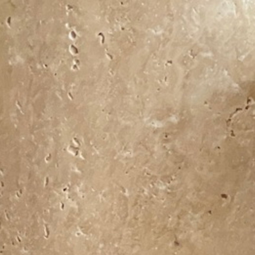 Travertine Bathroom Set with Matte Black Details (3 Pieces, Handcrafted)