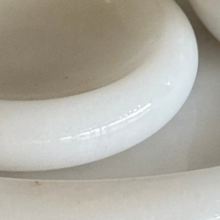 White Marble Bathroom Set – Oval Model (5 Pieces, Handcrafted)