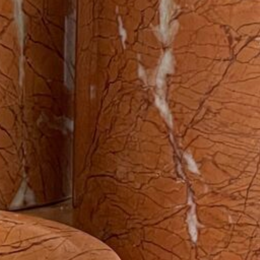 Rose Pink Marble Bathroom Set (5 Pieces, Handcrafted)