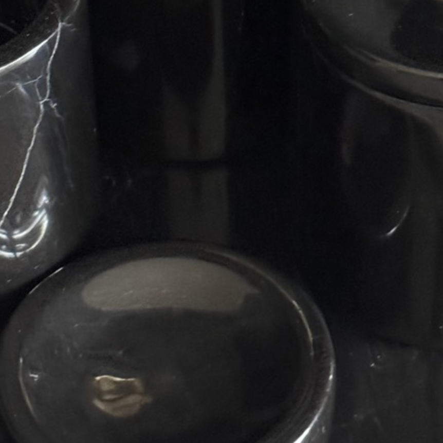 Black Marble Bathroom Set – 5 Pieces (Handcrafted)