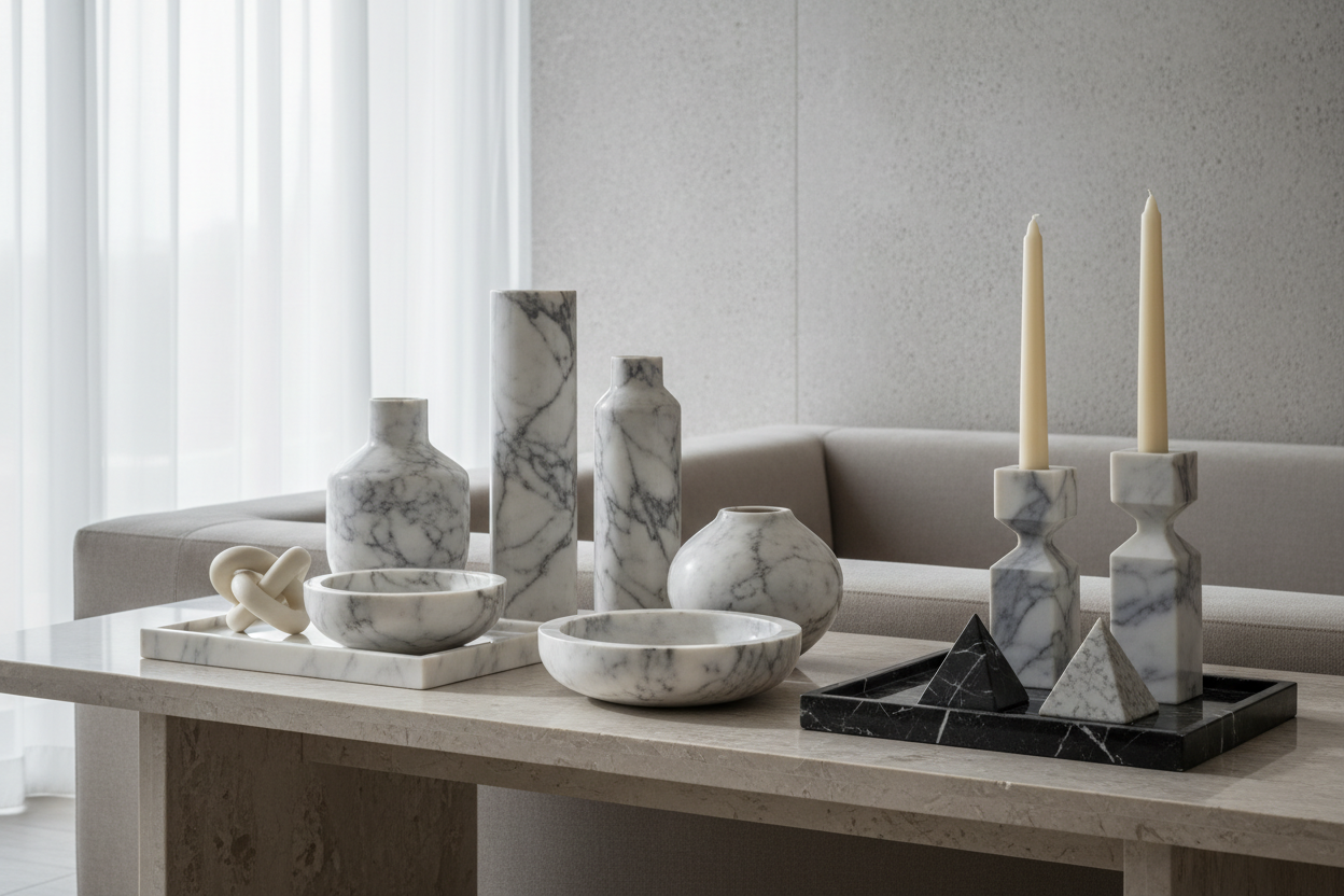 şık lüks evler için mermer ev aksesuarları